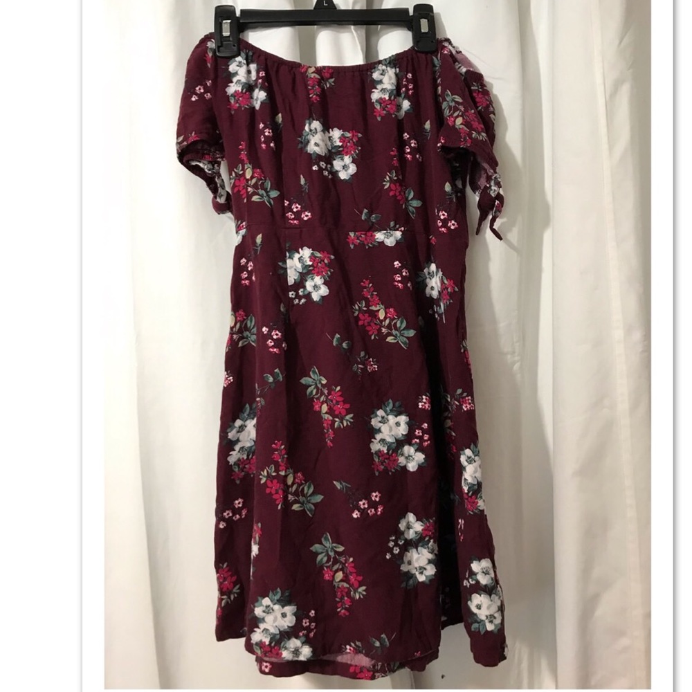 Hollister Floral Off The Shoulder Mini Dress
